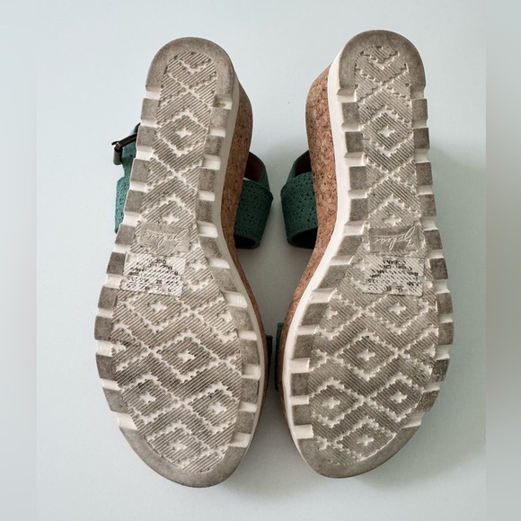 Zodiac Oceana Wedge Sandals with Leather and Fabric Woven Straps - Picture 8 of 8